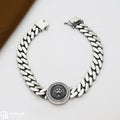 Lion Cuban Link Silver Bracelet