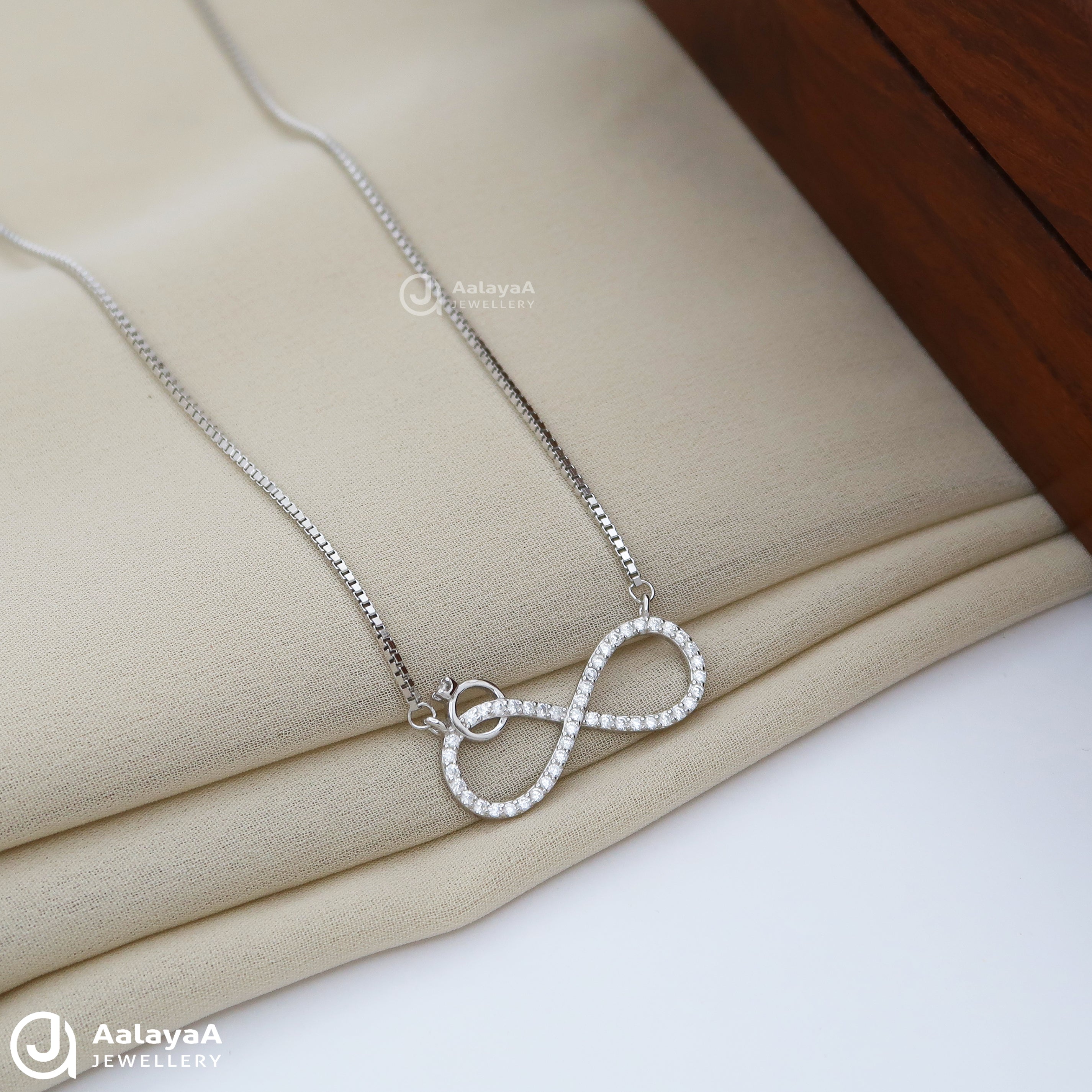 Infinity  Silver Chain Pendant