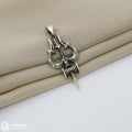 Oxidised Silver Shiva Trishul Pendant