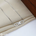 Infinity Butterfly Silver Chain Pendant