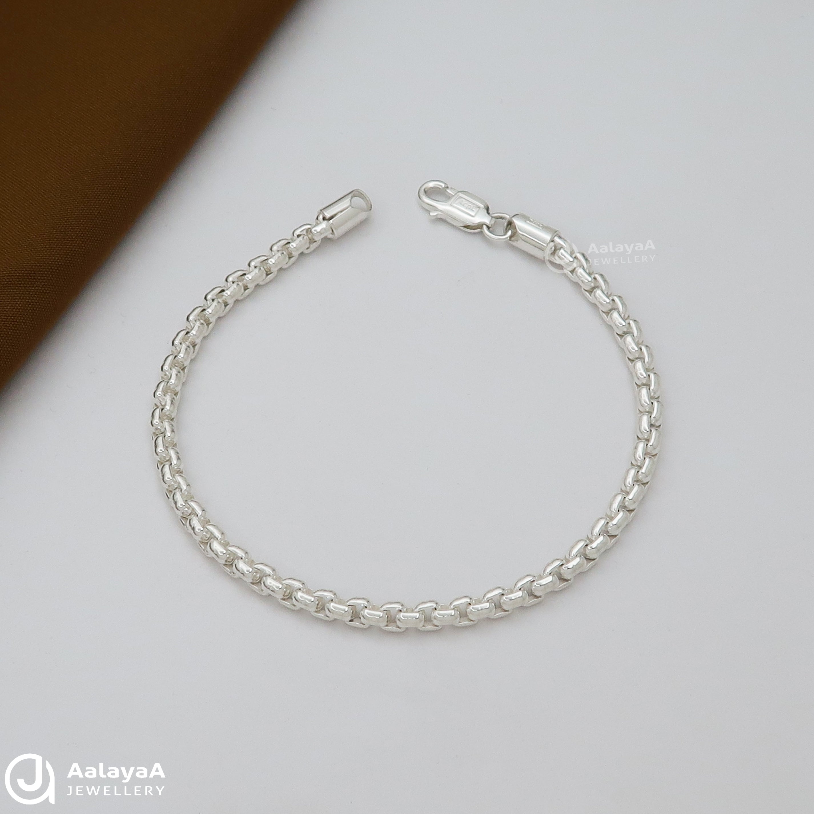 Shiny Silver Link Bracelets