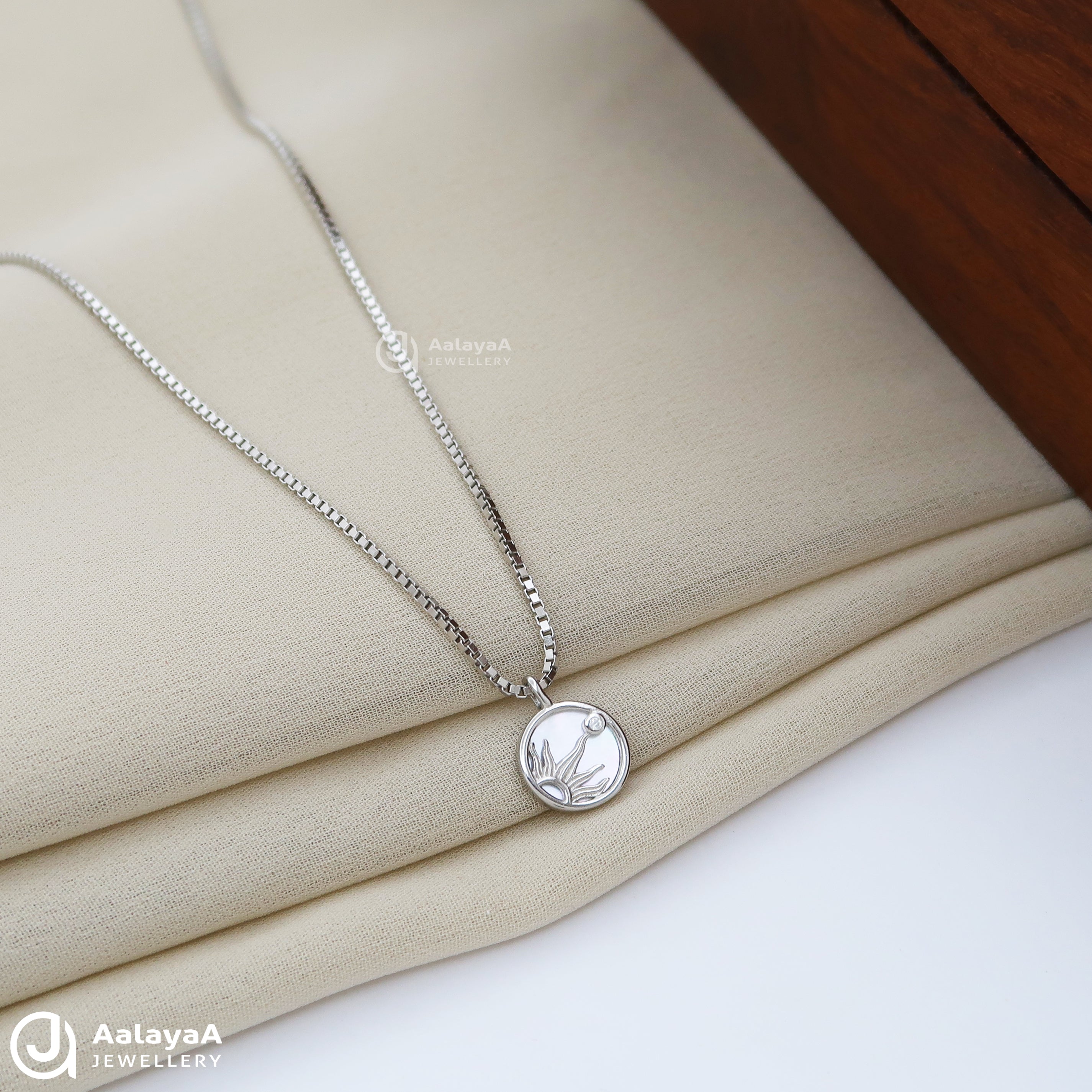 Rising Sun Silver Chain Pendant