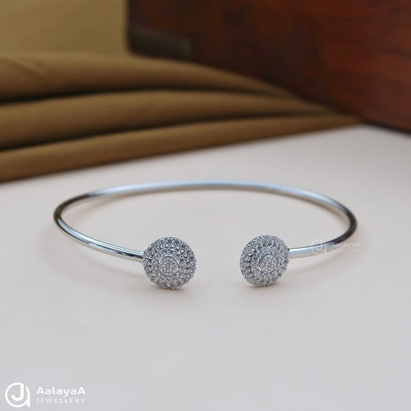 Double Circle Silver Kada