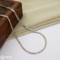 Dual Tone Sleek Silver Chain