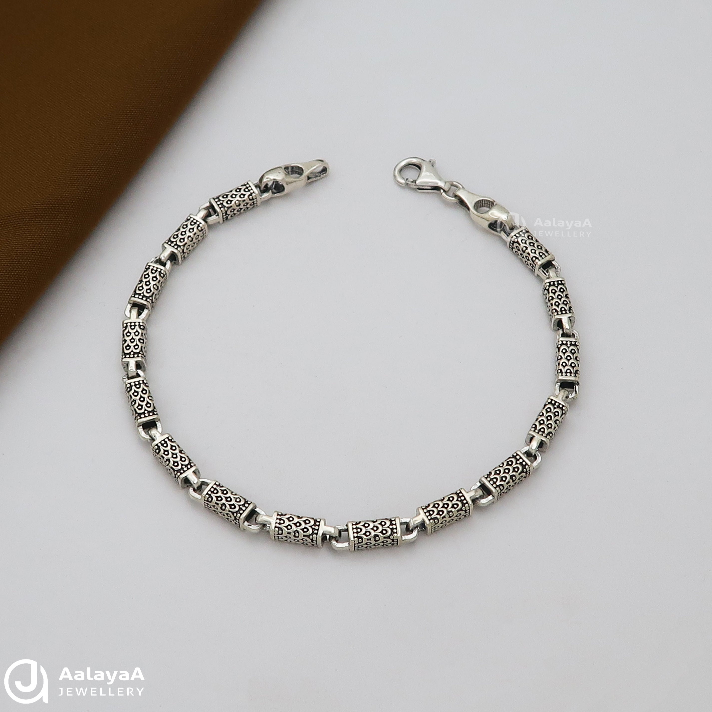 Noir Loom Oxidised Silver Bracelet