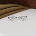Crystal Eyebrow Silver Toe Ring