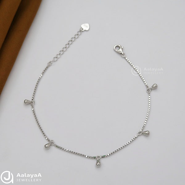 Multi Beaded Silver Bracelets