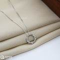 Fancy Circle Shaped Silver Chain Pendant