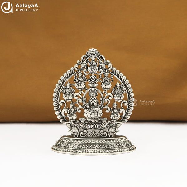 Silver Antique Ashta Lakshmi 2D Idol