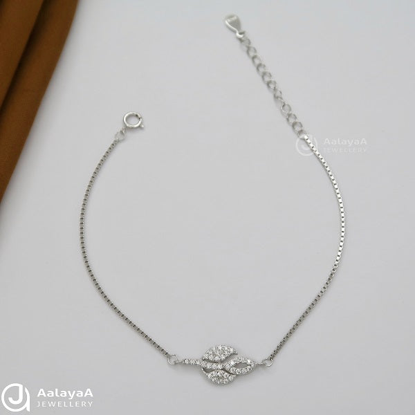 Three Leafs Silver Bracelets