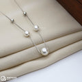 Shiny Pearl Silver Chain Pendant