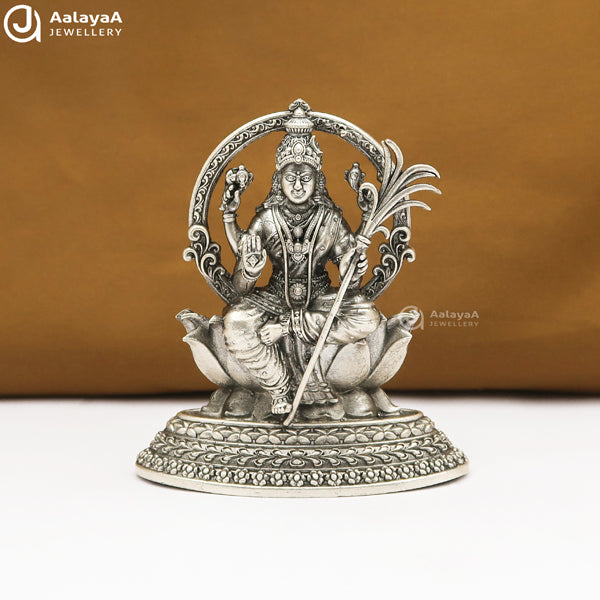 Silver Antique Lalita Devi 2D Idol