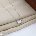 MOP Tribal Silver Chain Pendant