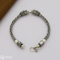 Oxidised Silver Elephant Head Bracelet