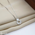 Heart and Ring Silver Chain Pendant