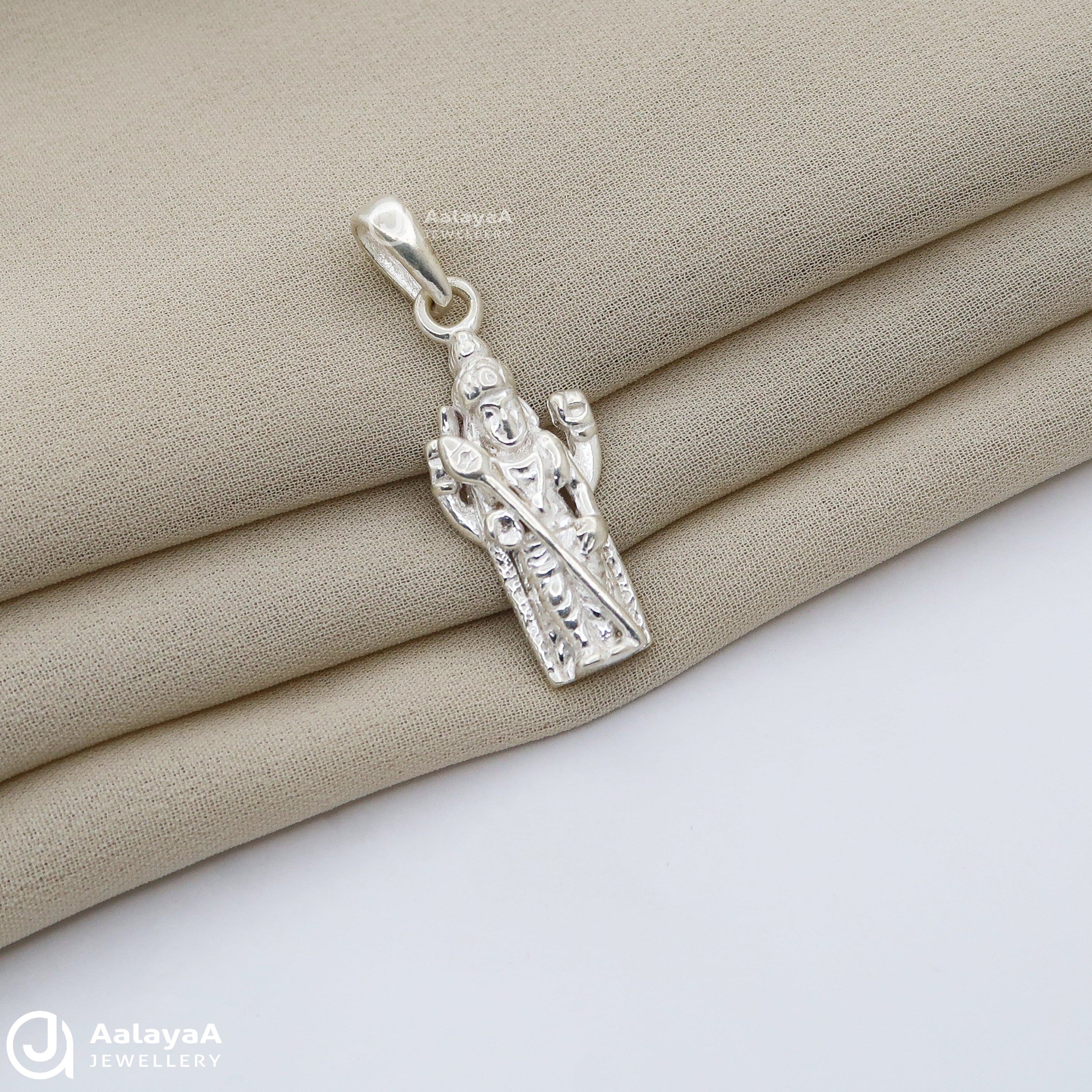 Vel Murugar Silver Pendant
