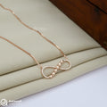 Silver Rosegold Forever Love Infinity Chain Pendant