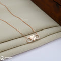 Silver Rosegold Solo Infinity Heart Chain Pendant
