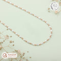 Silver Rosegold Swirl Bead Chain