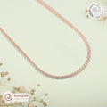 Silver Rosegold Dual Tone Layered Chain