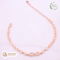 Silver Rosegold Infinity Sparkle Bracelet