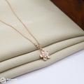 Silver Rosegold Little Flower Chain Pendant