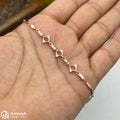 Silver Rosegold Cyclic Natural Bracelet
