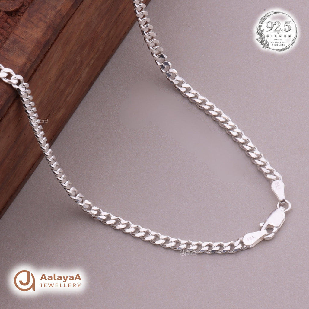 Regal Cuban Silver Men's Chain