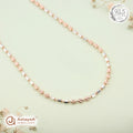Silver Rosegold Trio Cube Bead Chain