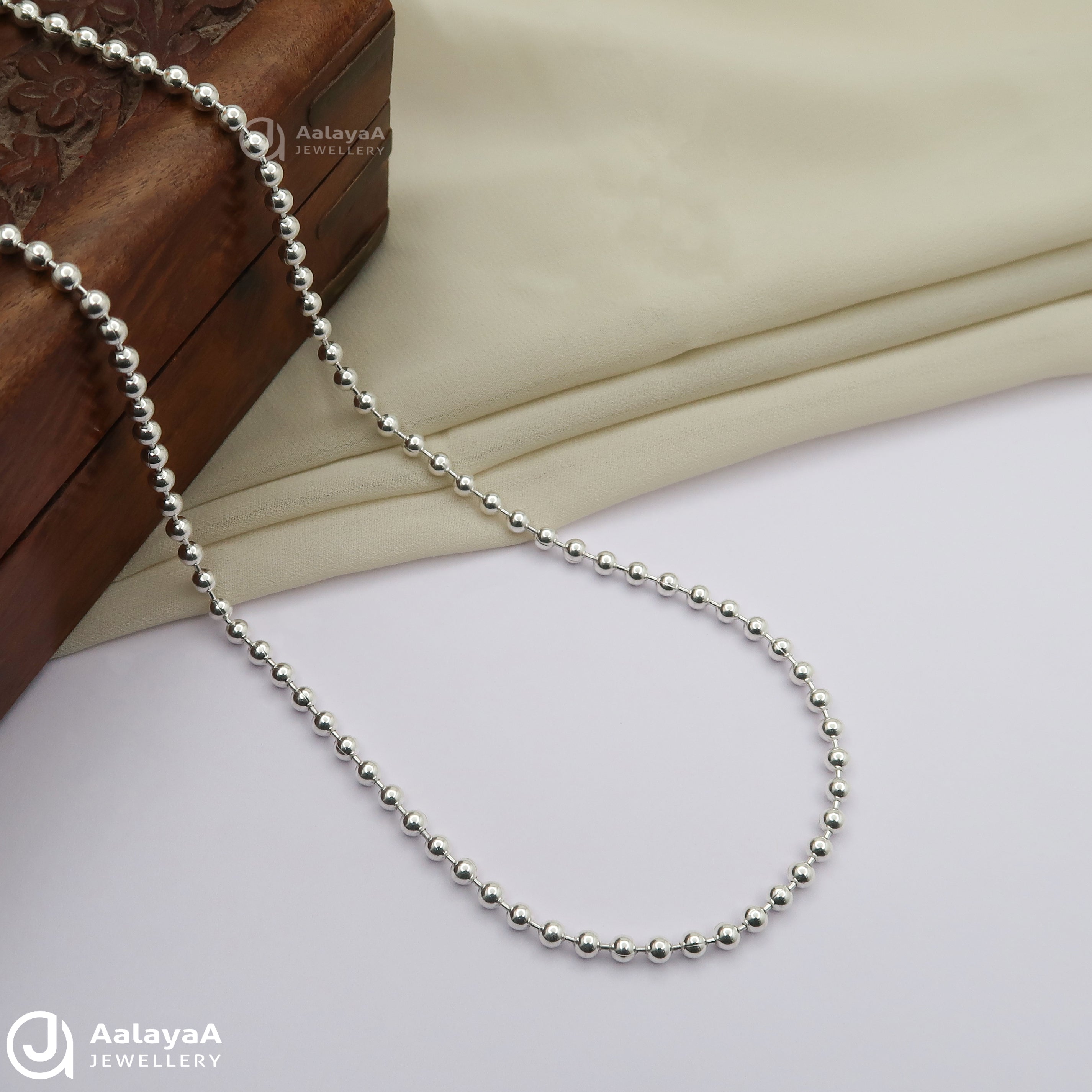 Little Balls Silver Chains