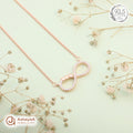 Silver Rosegold Three Hearts Forever Chain Pendant