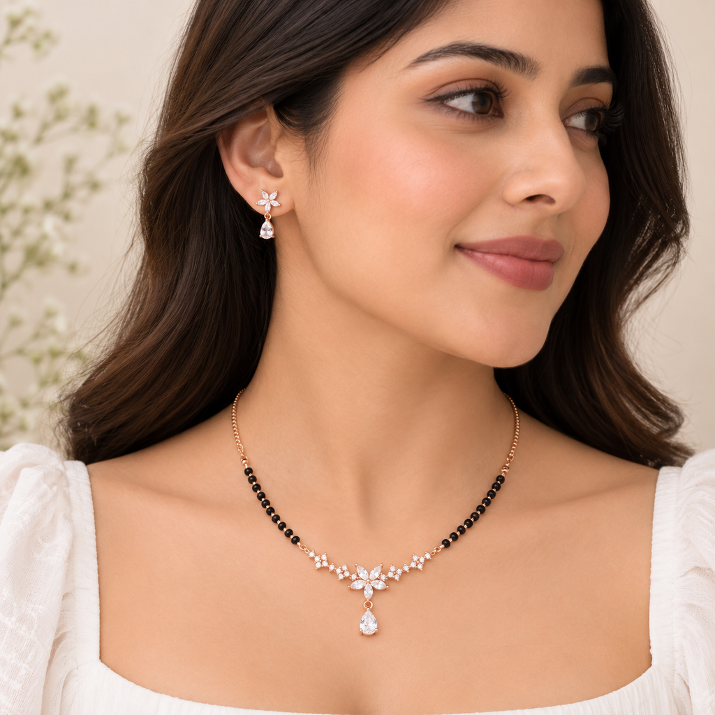 Celestial Blossom Mangalsutra Set