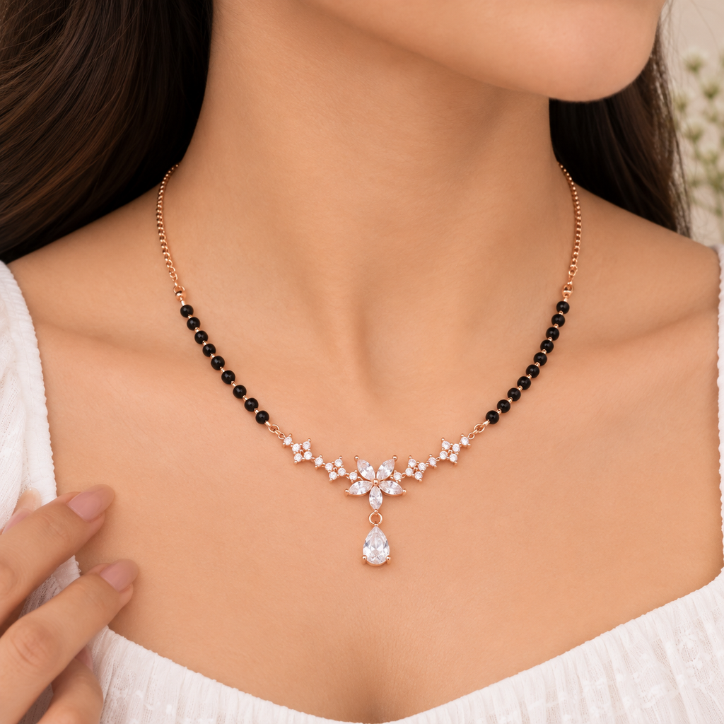 Celestial Blossom Mangalsutra Set
