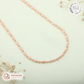 Silver Rosegold Ornate Swirl Bead Chain