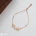 Adjustable Silver Rosegold Stylish Floral Bracelets