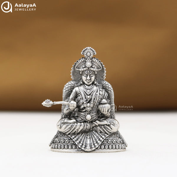 Silver Antique Annapoorani 2D Idol