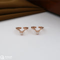 Vangi Toe Ring with Stone and Rose Gold