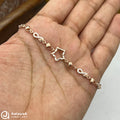 Silvere Rosegold Star and Infinity Bracelet