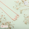 Silver Rosegold Cupid Loop Chain Pendant