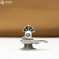 Silver Antique Shiv Linga with Naga 3D Idol