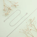 Silver Classic Box Chain Anklet