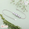 Silver Five Stone Sparkle Bracelet