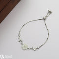 Adjustable Flower and Butterfly Silver Bracelets
