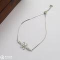 Adjustable Sunflower Silver Bracelets