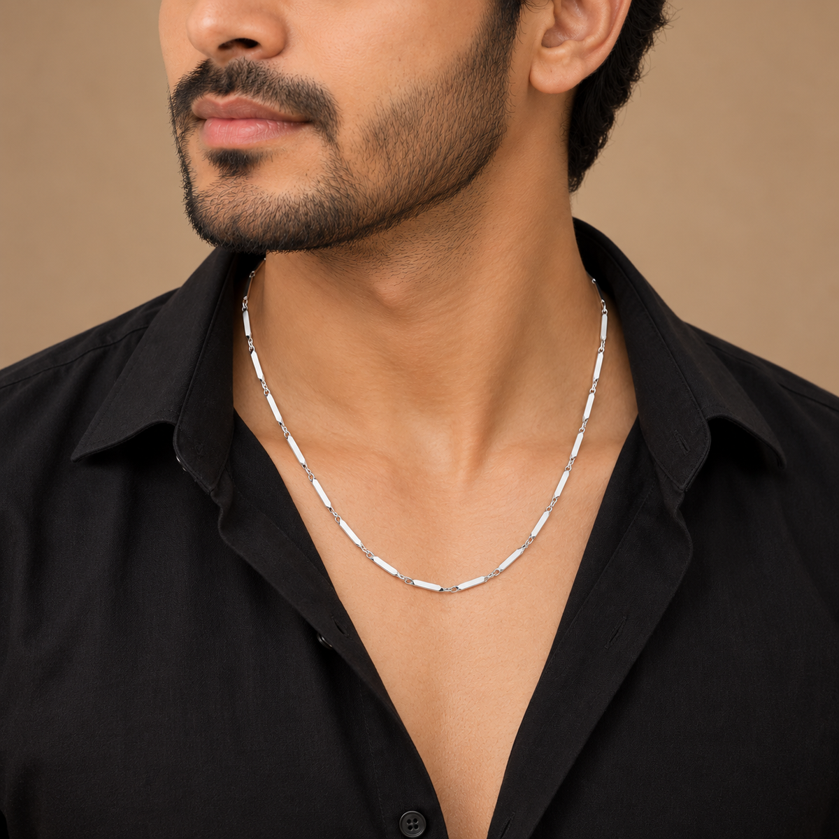Blade Edge Silver Men's Chain