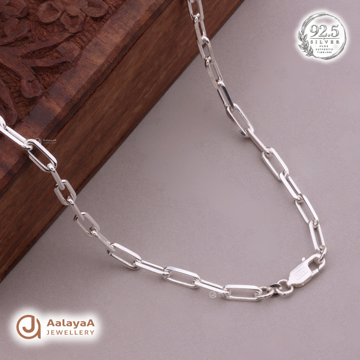 Metro Axis Silver Men's Chain