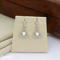 Vintage Pearl Silver Drops Earrings
