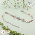 Silver Rosegold Infinity Love Bracelet