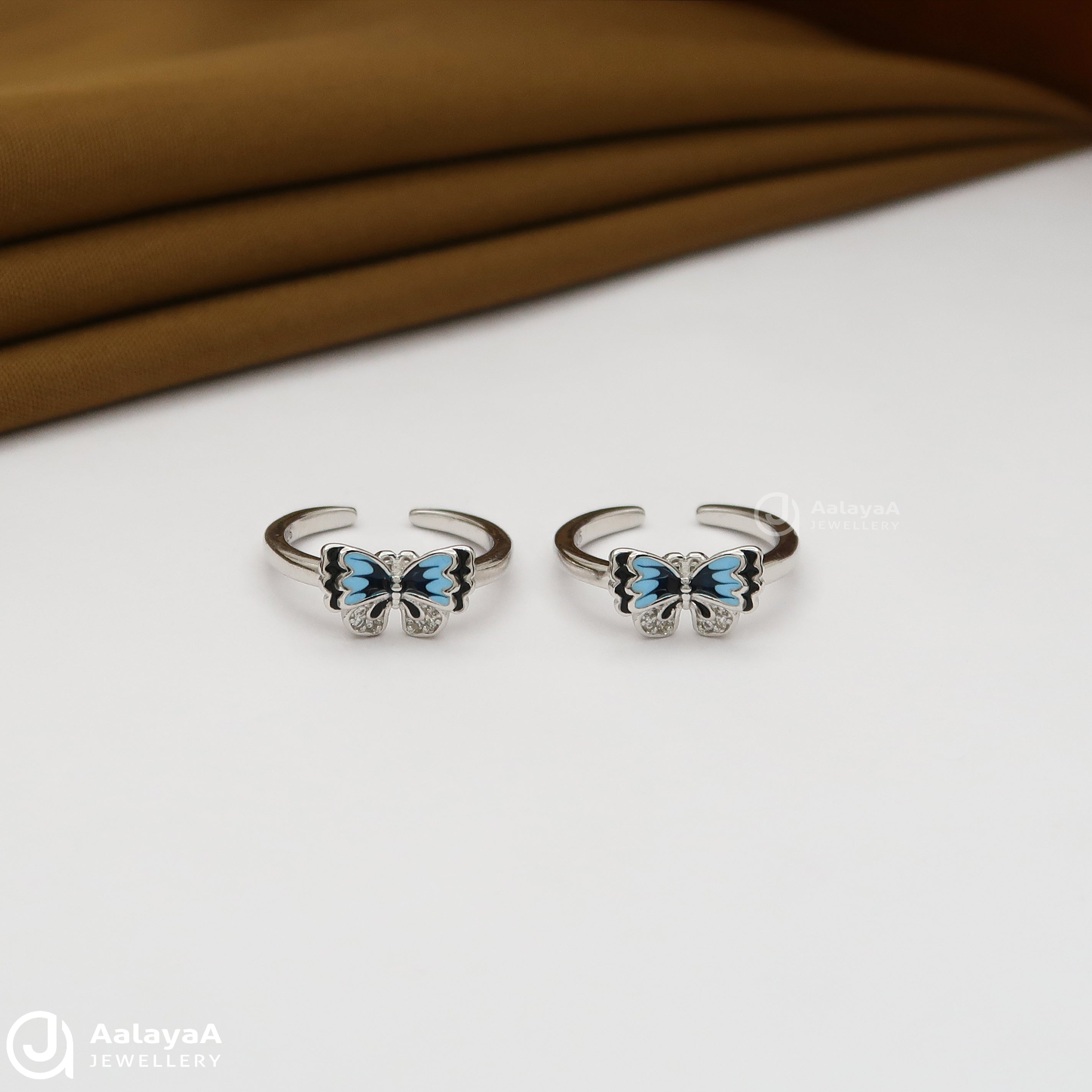 Dual Colour Butterfly ToeRing