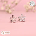 Silver Daisy Bloom Earring